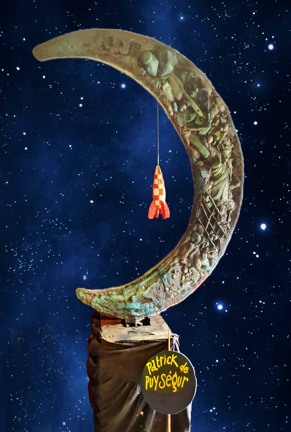 The Dark Side Of The Moon - Sculpture cinétique - Patrick de Puysegur